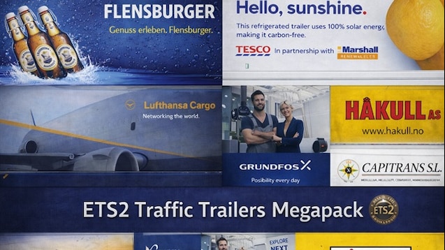 ETS2 Traffic Trailers Mega Pack